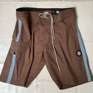 Vissla Board Shorts with Blue Stripes